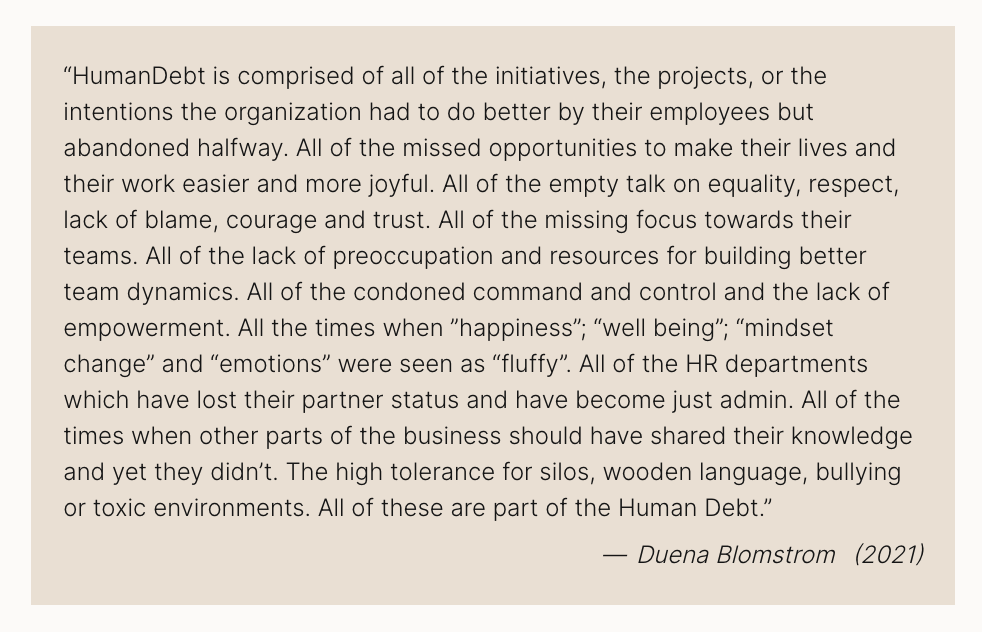 Dear CTO - Yes You Can: Start Eradicating the HumanDebt