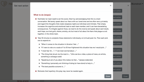 The New “Let’s Get Real About Fear” Team Action